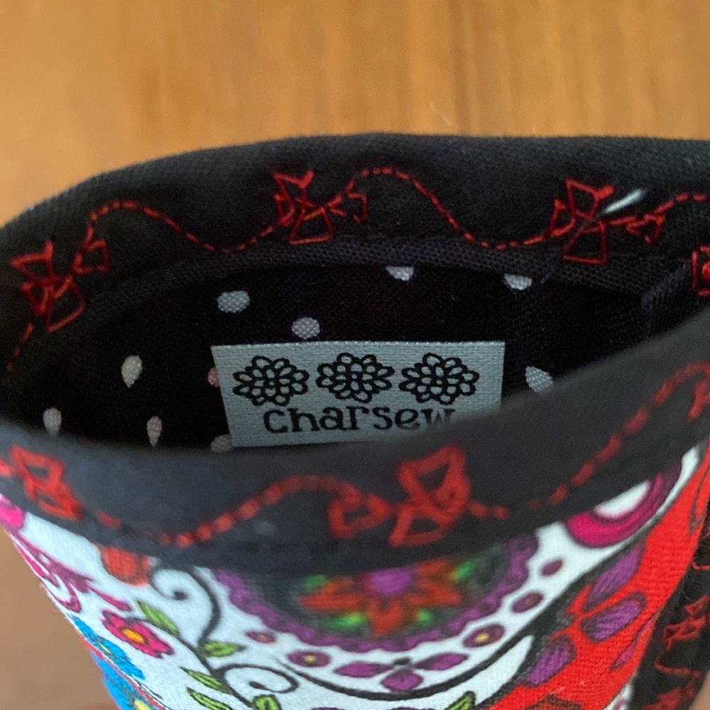 Handmade Sugar Skull Print Eyeglass Case - Picture 5 of 8